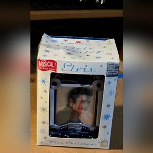 Elvis Blue Christmas Musical Ornament